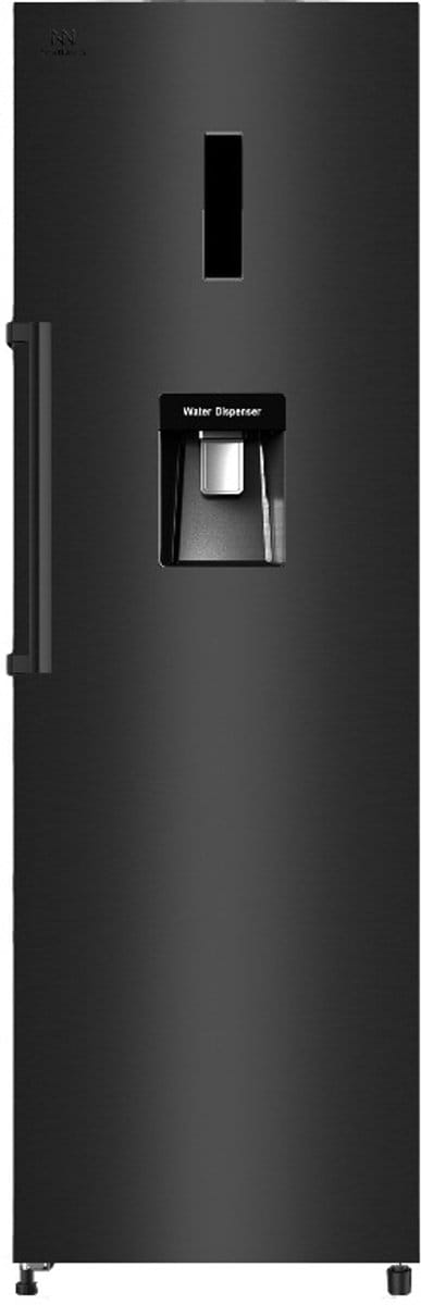 NextNorm NN373-1DKK-B - Luxe Enkeldeur koelkast 373L - ECO energy D - Water Dispenser - Display - LED Licht - Metal Shield Achterwand (RVS) - Easy Handle