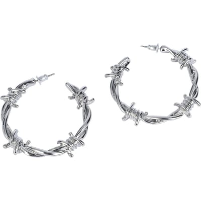 Black Premium by EMP - Gothic Oorbel - Barbed wire - voor Vrouwen - zilverkleurig