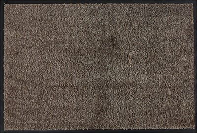 MD Entree - Deurmat - Schoonloopmat - Soft&Clean - 75 x 120 cm - Taupe - Vloerkleed - Met antislip - Machine wasbaar - Vocht absorberend - Hoge dichtheid 600gr/m2