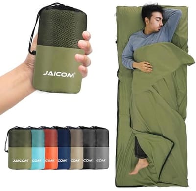 Ultralichte en compacte slaapzak voor kamperen, wandelen en reizen – 220 x 90 cm