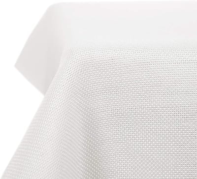 Famanu - Linnen Tafelkleed Kerst Waterafstotend Afneembaar Tafeldoek Bescherming in Polyester Lotuseffect Stof voor Eettafel Feest Wit 140x240cm