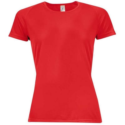 SOLS Dames/Dames Sportief Raglan T-shirt (Rood)
