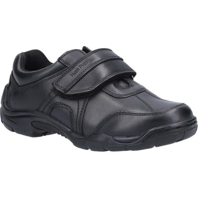Hush Puppies Jongens Arlo Senior Leren Schoolschoenen (Zwart)