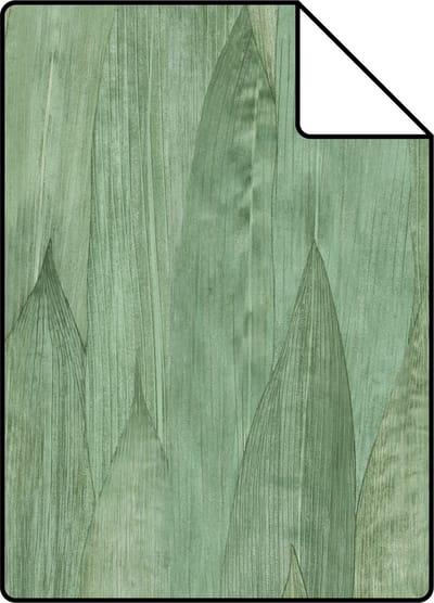 Proefstaal ESTAhome behang bladeren celadon groen - 26.5 x 21 cm - 138986-S