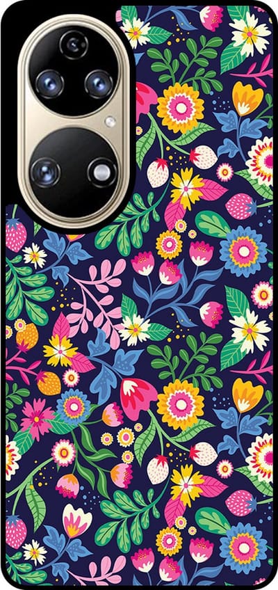 Smartphonica Telefoonhoesje Geschikt voor Huawei P50 met bloemen opdruk - TPU backcover case flower design geschikt voor Huawei P50