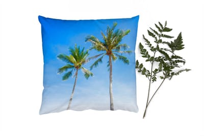 Sierkussens - Kussentjes Woonkamer - 40x40 cm - Palm - Zomer - Tropisch