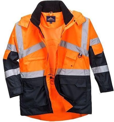 Portwest S 467 Hi-vis Tweekleuren Parka Orange   Maat: S