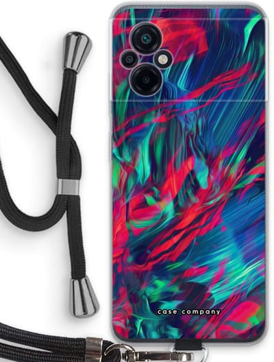 Case Company® - Hoesje met koord geschikt voor Xiaomi Poco M5 hoesje met Koord - Pilgrims Of The Sea - Telefoonhoesje met Zwart Koord - Bescherming aan alle Kanten en Over de Schermrand