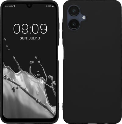 kwmobile telefoonhoesje geschikt voor Samsung Galaxy A06 - Hoesje voor smartphone - Back cover in zwart