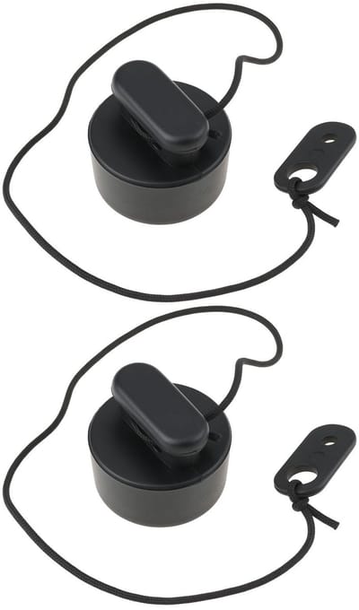 Dailygoods- Drain Plug 35mm - 2x Opblaasbare Drain Plug Bungs - Kunststof/Rubber - Duurzaam - Eenvoudige Installatie - Waterbestendig - Afvoerklep