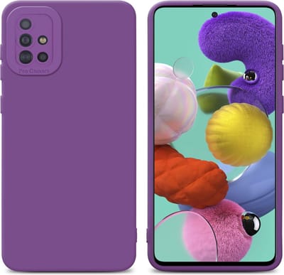 Cadorabo Hoesje geschikt voor Samsung Galaxy A51 4G / M40s in FLUID MAT PAARS - Beschermhoes gemaakt van flexibel TPU silicone Cover Fluid Case