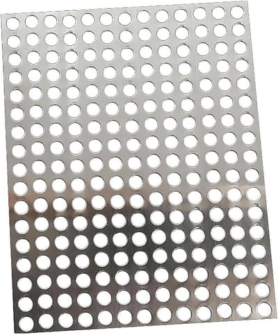 Geperforeerd Bladmetaal - Roestvrij Staal - Veiligheid Bescherming - Hoge Prestaties - 08 mm dikte - Zilver