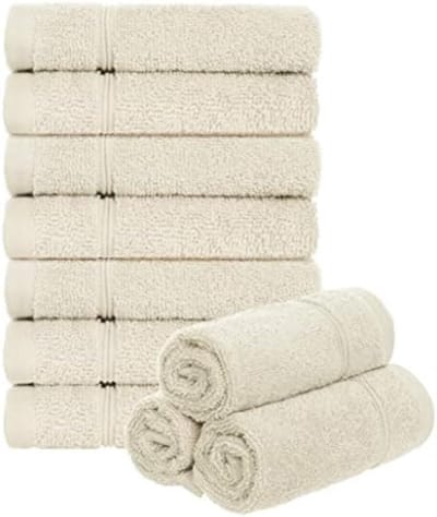 PromoHome Set van 10 badstof washandjes - Extra absorberend en zacht - 30x30 cm