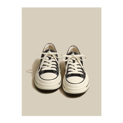 Authentieke Canvas Schoenen met Dikke Zool Dames Lente Nieuwe Koreaanse Versie van De Alles-match Casual Sportschoenen 40