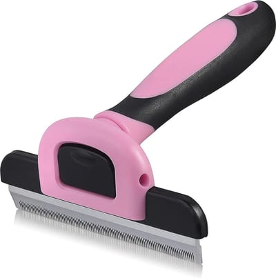 IGOODS Hond langhaar - Kat Kortharig -  Vermindert Haaruitval Tot 95% - Kattenborstel  - Hondenborstel - L -Pink