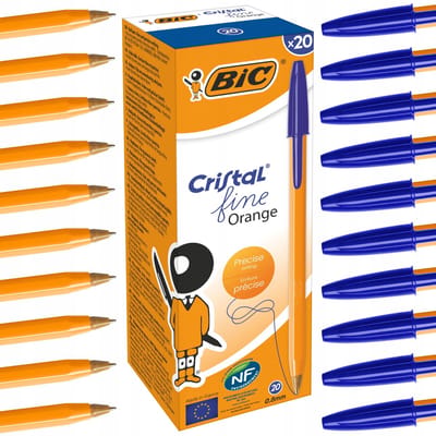 Bic Bureau Pennen Oranje Blauw 20-delige set