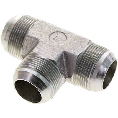 JIC T-koppeling UN 1-5/8''-12 Buitendraad Staal 140 bar (1967.0psi)