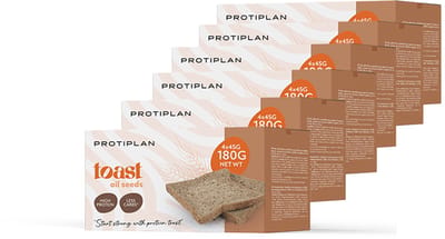 Protiplan - Protein Toast Oil Seeds - 6 stuks - 6 x 180 g - Koolhydraatarme toast