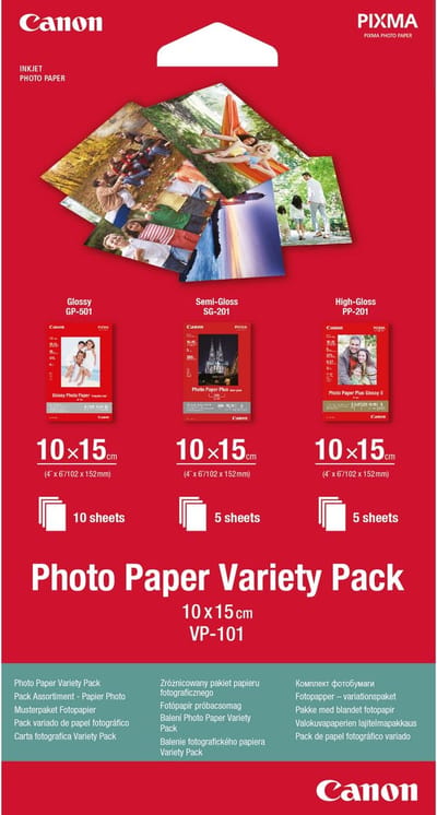 Canon Variety Pack VP101 - 100 x 150 mm  - 15 vellen