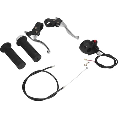 22mm Handvatgrepen Dood Aan Uit Schakelaar Gashendel Remhendels Kit voor Dirt Mini Pocket Bike black