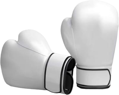 Bokshandschoenen - Trainingshandschoenen - Kickboksen - Veilige polsbescherming - 284 g - Wit