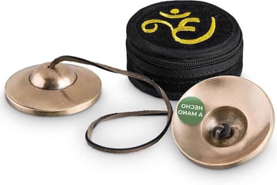 Tibetaanse kanegel 55 cm lichte klei mat zonder symbolen - meditatie Tingsha klankmassage geluidstherapie