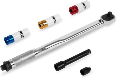 Momentsleutel ½" 470 mm 28-210 Nm inclusief dopsleutels en toebehoren