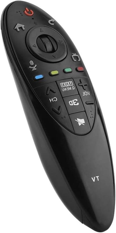 Afstandsbediening - TV Bediening - Smart TV Bediening - Draadloos Bereik 10 Meter - 17 cm Lengte - Zwart