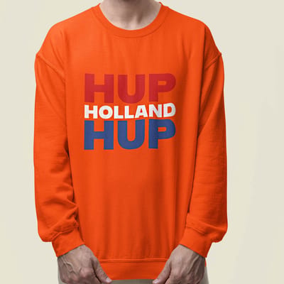 Oranje WK-EK Trui Hup Holland Hup XS