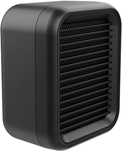 Kleine Kachel - Ventilator Verwarming - Kamer Opwarmen - Vlamvertragend Materiaal - 140x87x171 mm - Wit