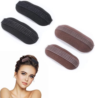 Fluffy Haar Kussens voor Perfecte Pomp, Onzichtbare Haarclips voor Vrouwen en Meisjes, Zwart en Bruin Accessoires