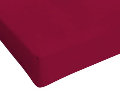 La'Moussawi ® Hoogwaardig Katoenen Bedlaken met Diepe Hoeken voor Ultiem Comfort Bordeaux