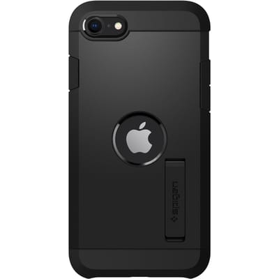 Spigen Tough Armor Backcover voor de Apple iPhone SE (2022 / 2020) - Zwart