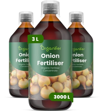 Vloeibare Meststof Voor Ui 3X1 L Voor 3000 L - Npk 2-1-8 - Verbetert Bolgrootte - Stevigheid En Bewaarpotentieel - Ondersteunt Sterke Wortelstelsels Voor Een Stabiele Opname Van Voedingsstoffen - Ideaal Voor Alle Uientypen - Organifer