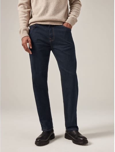 Next - Heren - Klassieke stretchjeans met rechte pijpen - Blauw