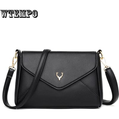 Sac à main pour femme, sac à bandoulière simple et tendance, couleur unie, grande capacité, polyvalent 24*8*15cm noir