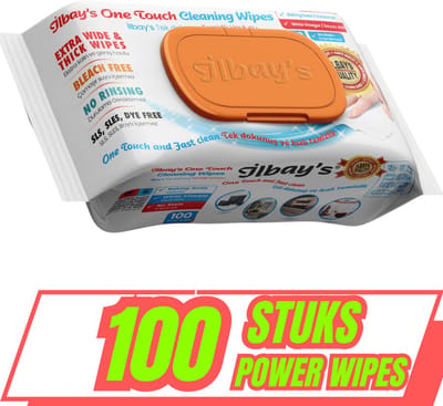 ILBAYS - One Touch CLEANING WIPES - Reinigingsdoekjes - Zéér handige vochtige doekjes - Premium kwaliteit - 100 stuks per pak