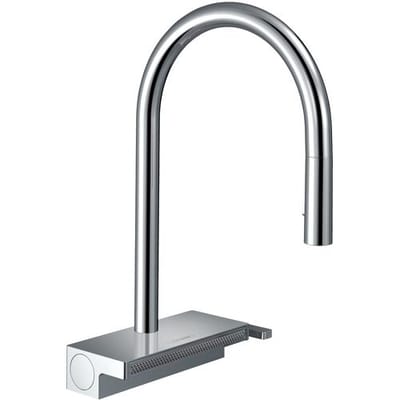 Hansgrohe M81 - Aquno Select keukenkraan met uittrekbare vuistdouche en platte douchestraal, sBox, chroom 73831000