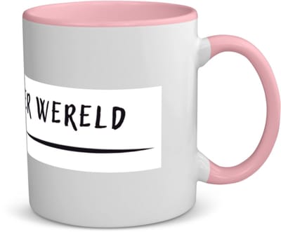 Akyol - beste zus ter wereld koffiemok - theemok - roze - Zus - sister - leuk cadeau voor je zus - 350 ML inhoud