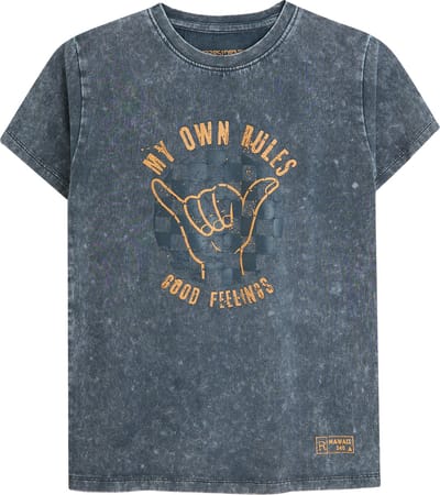 4PRESIDENT T-shirt jongens - Ombre Blue - Maat 92