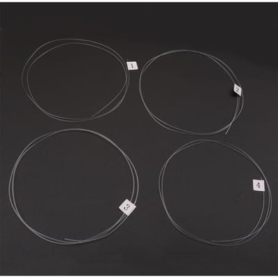 Cordes pour Ukulele Uke, 4 pièces, matériau en Fiber de carbone Transparent 4pcs transparent