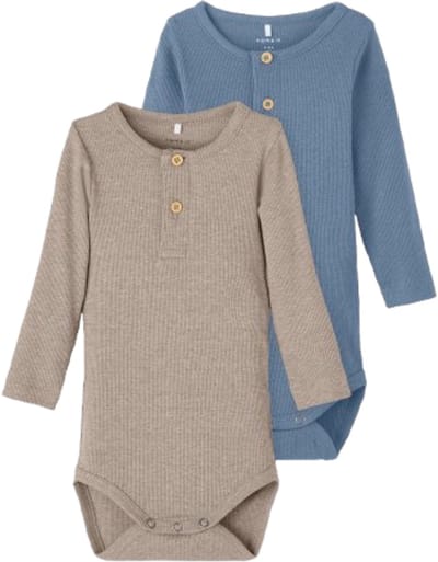 NAME IT NBMKAB 2P LS BODY NOOS Jongens Body - Troposphere Pure Cashmere