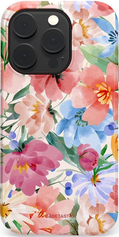 Casetastic Hoesje Geschikt voor Apple iPhone 14 Pro Magsafe - Stijlvolle Beschermende Duo-layer Case - Tuin van tinten