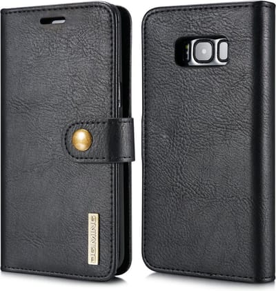 DG.MING Hoesje - Geschikt voor Samsung Galaxy S8 Hoesje - DG.MING 2-in-1 Book Case & Back Cover - Zwart