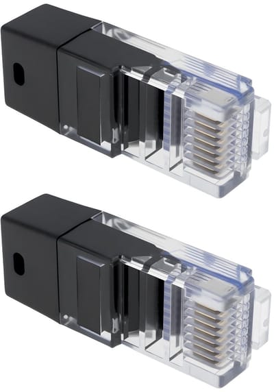 Dailygoody - RJ45 Connectoren - 120Ω Afsluitweerstand - voor Ethernet Tests - Zwart - netwerkkabels - netwerkverbinding - ethernet