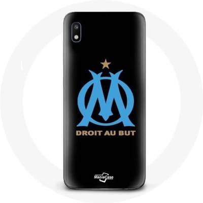 Hoesje - Olympique de Marseille - Galaxy A10 - Zwart - Flexibel - Schokbescherming