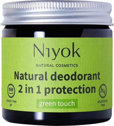 Niyok Touch Green - Deocreme - 40 ML - Anti-transpirant - Kruidige geur - Gevoelige oksels