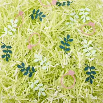 ZEYNOMAX- Tissuepapier 100g versnipperd - Papieren confetti - Natuurlijk touw - Bruiloftsthema - Decoratie - Gemengde kleuren - Geschenkvuller