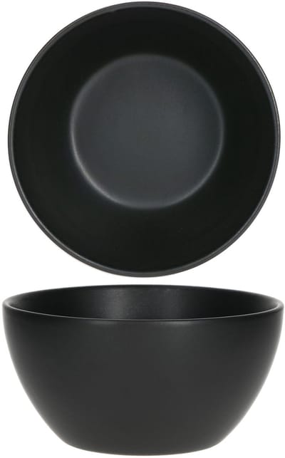 Set van 4 graankommen Nero Bianco 400 ml wit & zwart