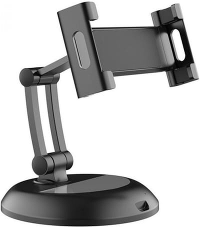 LuxeBass (zwart) Tablethouder iPad houder Telefoonhouder voor Thuis en Werk  | 5.5~11 inch - LB465